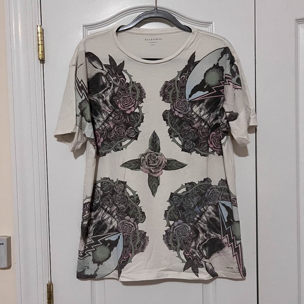 All Saints Orbit T'shirt Oversized Fit M